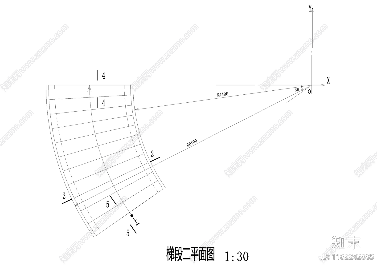 楼梯节点cad施工图下载【ID:1182242885】