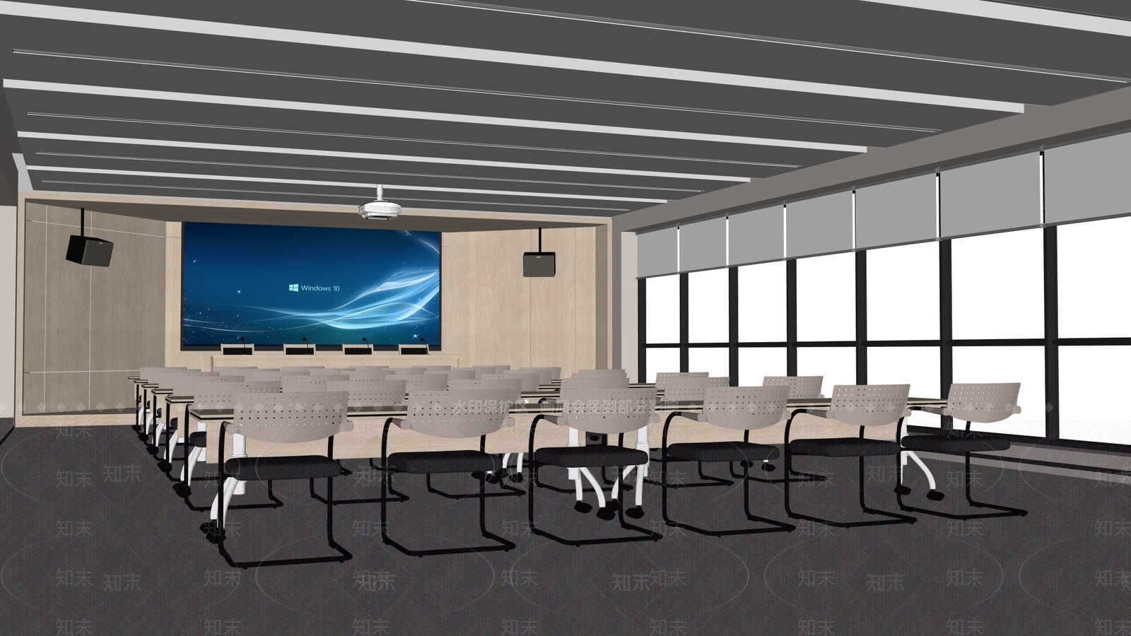 现代会议室SU模型下载【ID:1182251545】