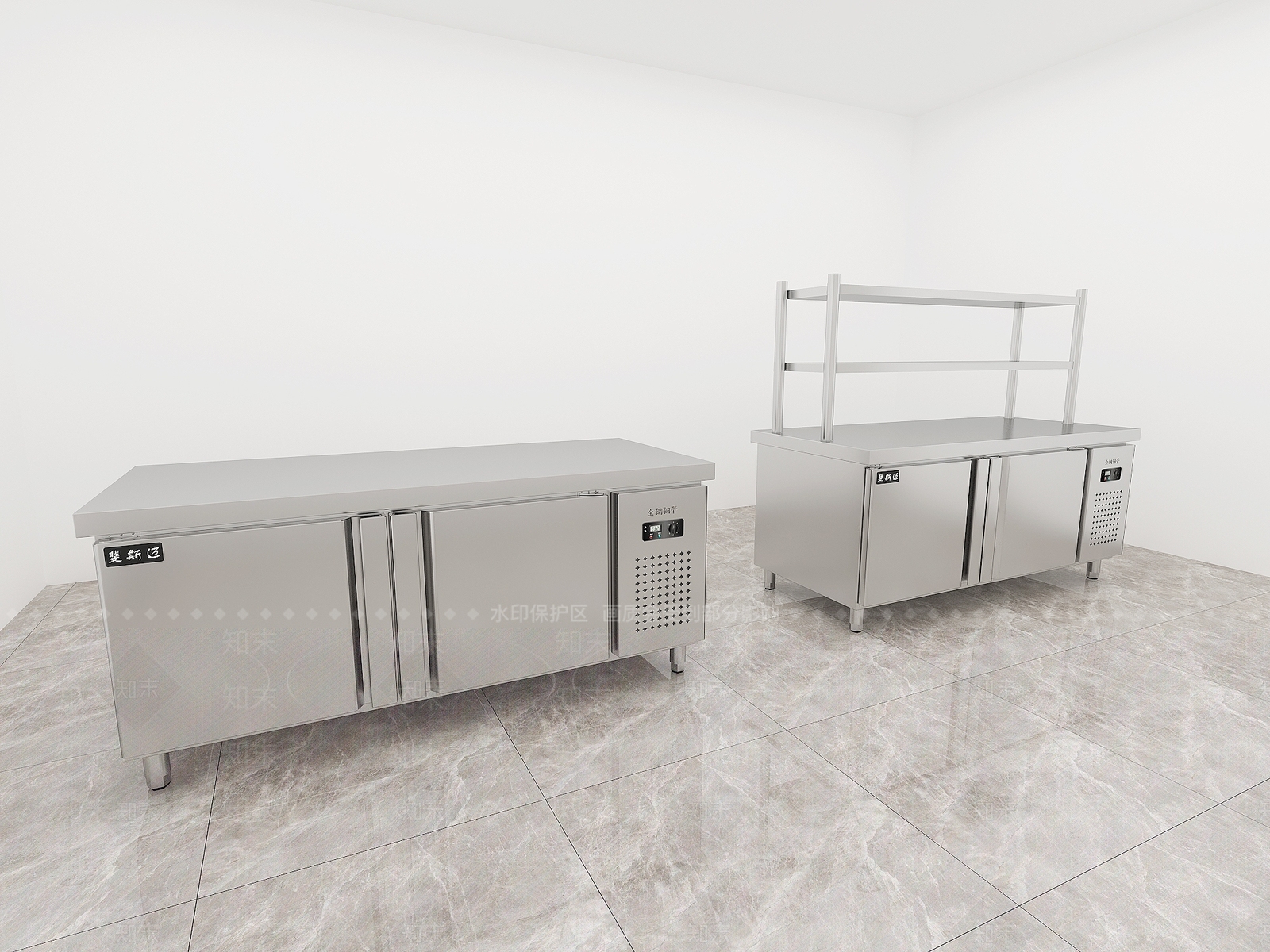 冰柜3D模型渲染效果图