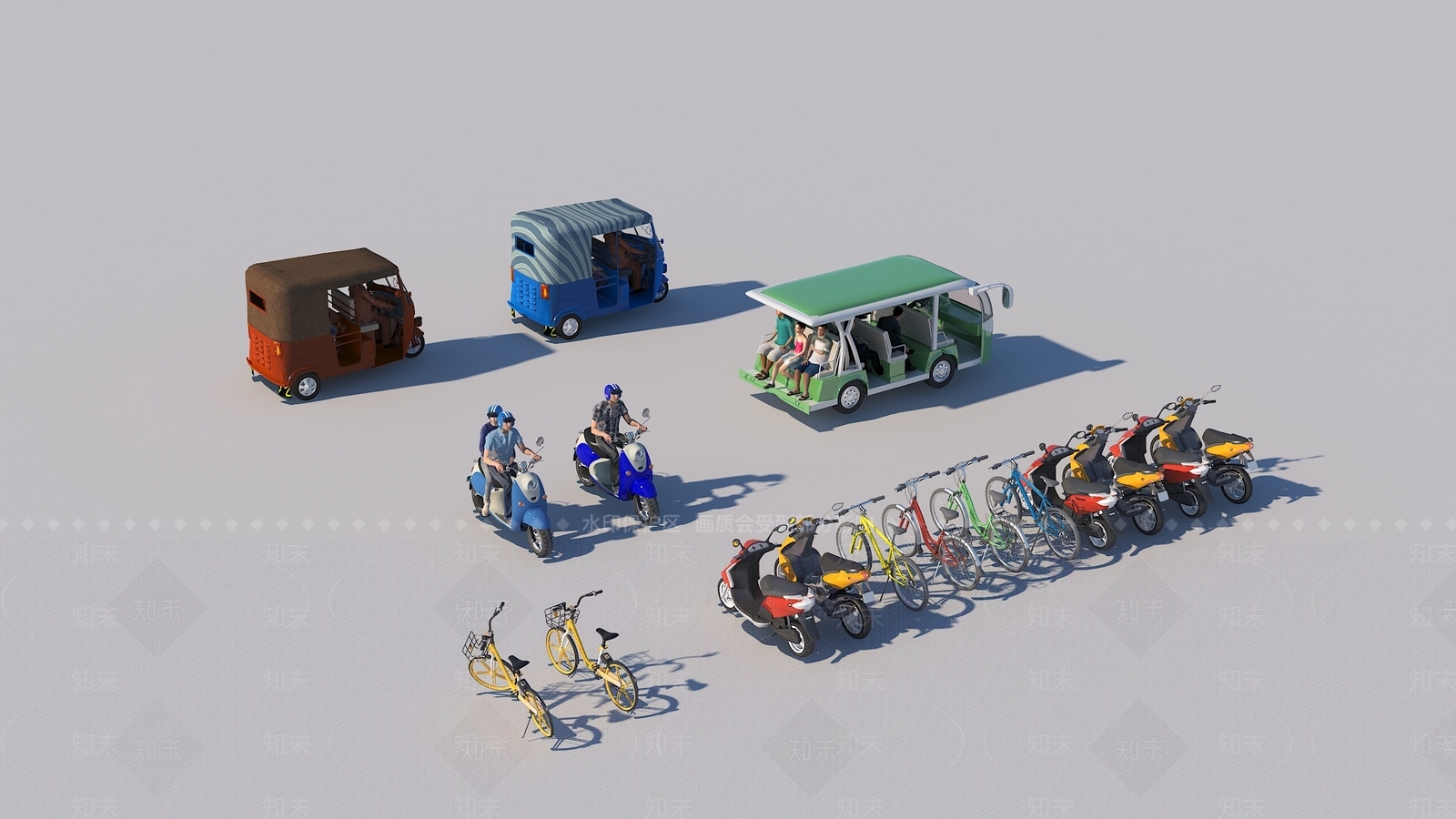 自行车3D模型下载【ID:1182254657】