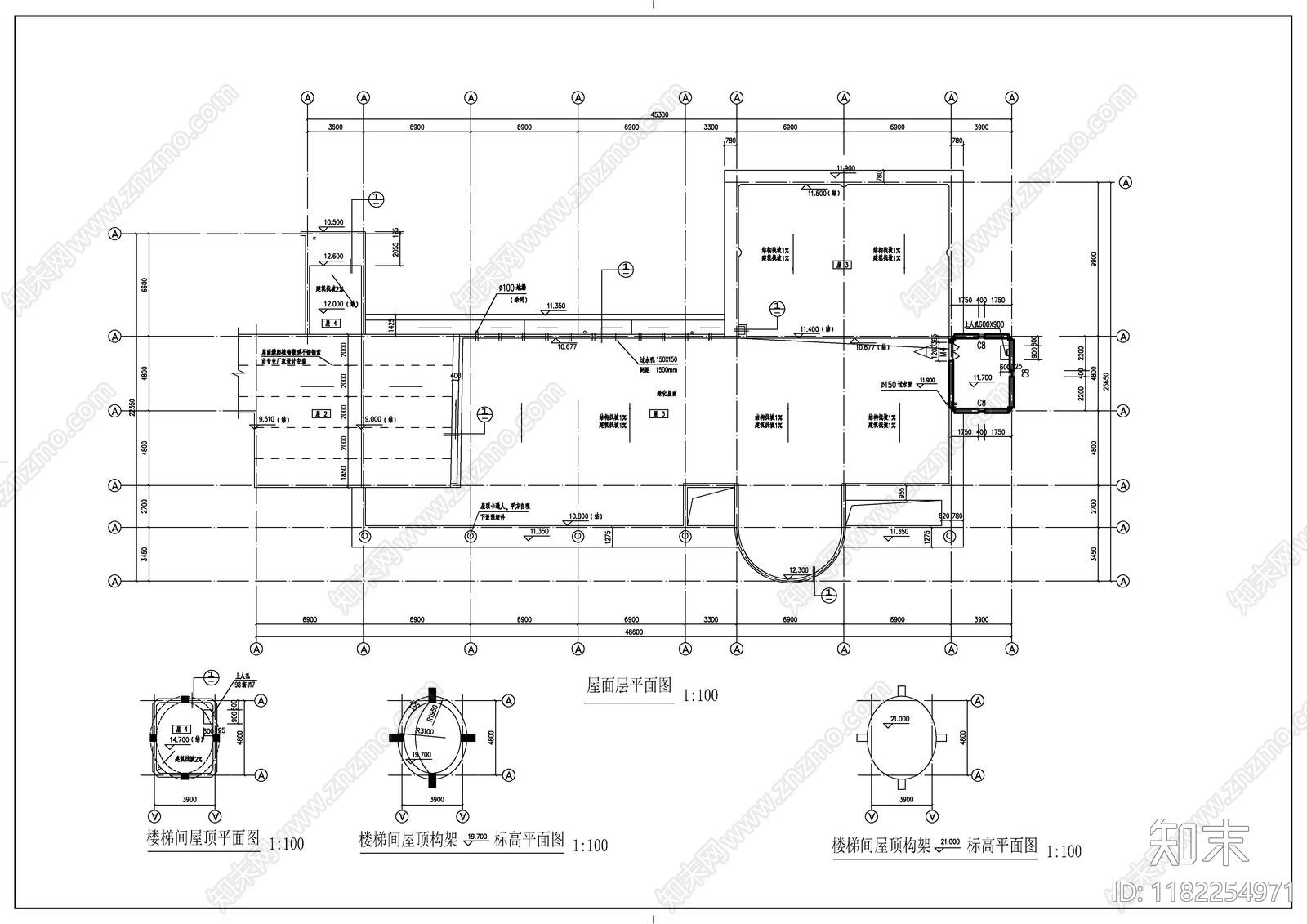 现代幼儿园建筑cad施工图下载【ID:1182254971】