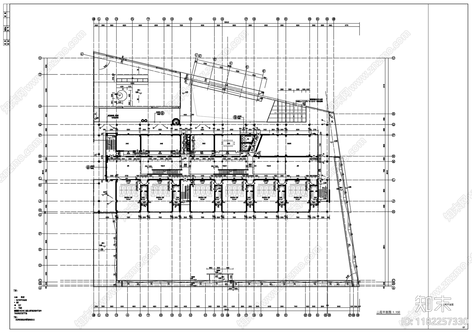 现代幼儿园建筑cad施工图下载【ID:1182257330】