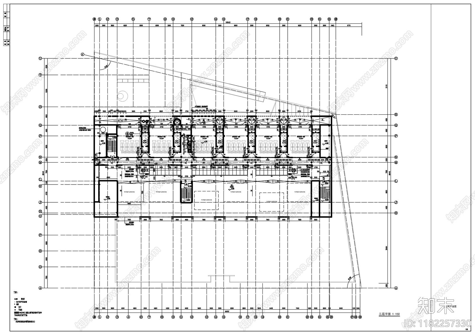现代幼儿园建筑cad施工图下载【ID:1182257330】