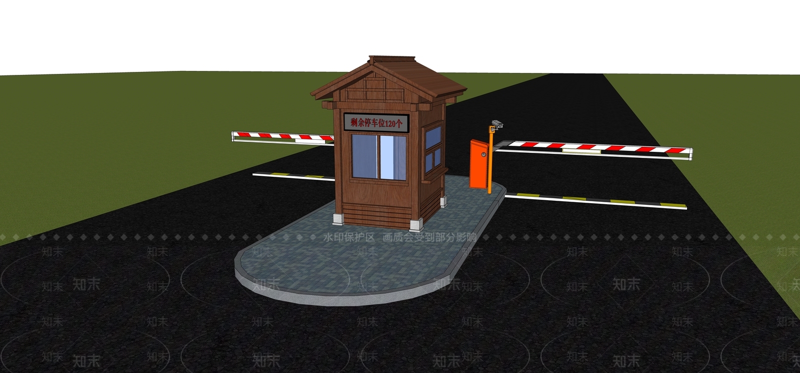现代中式其他景观小建筑SU模型下载【ID:1182261914】