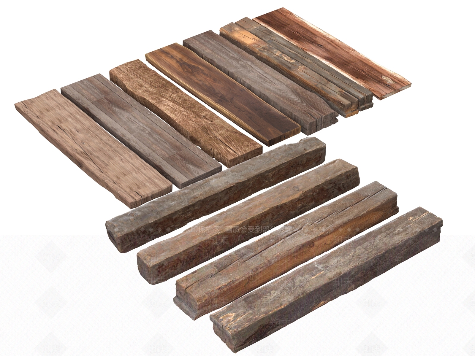 木头木板3D模型下载【ID:1182275122】
