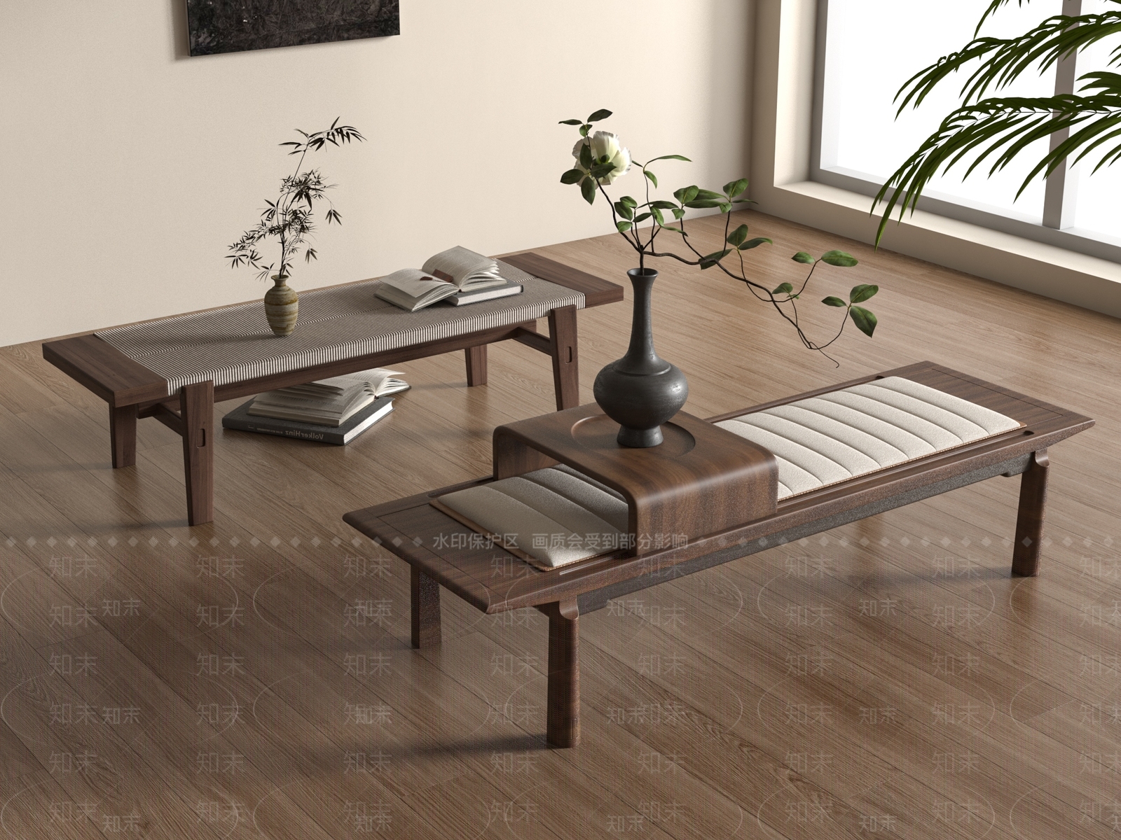 床尾凳SU模型下载【ID:1182281977】