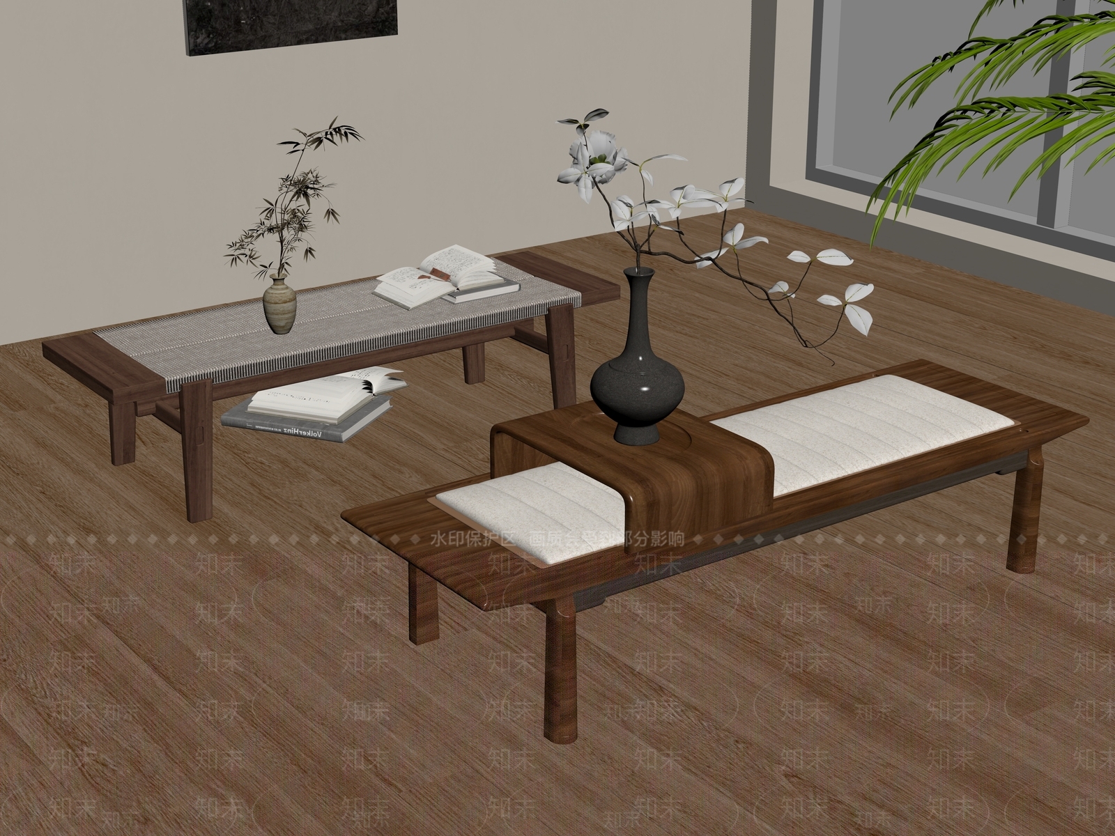 床尾凳SU模型下载【ID:1182281977】