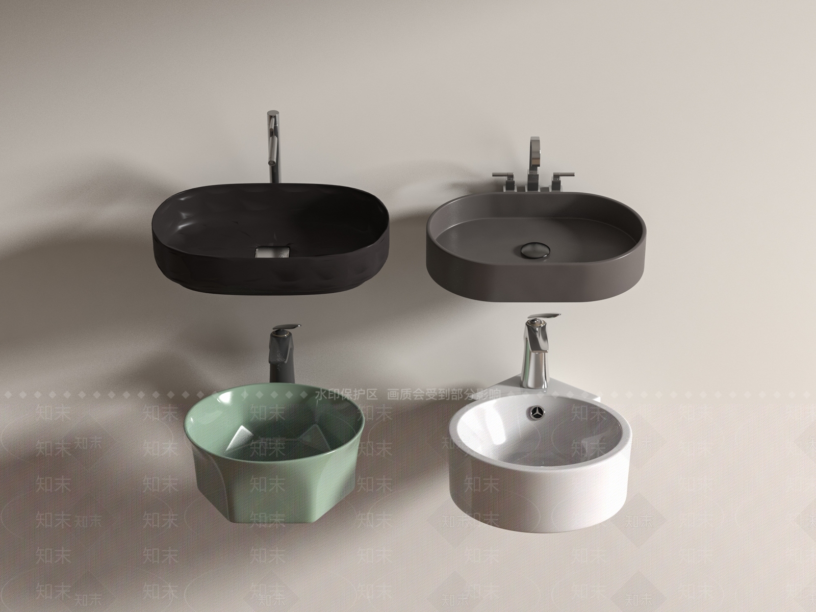 洗手台3D模型下载【ID:1182282545】