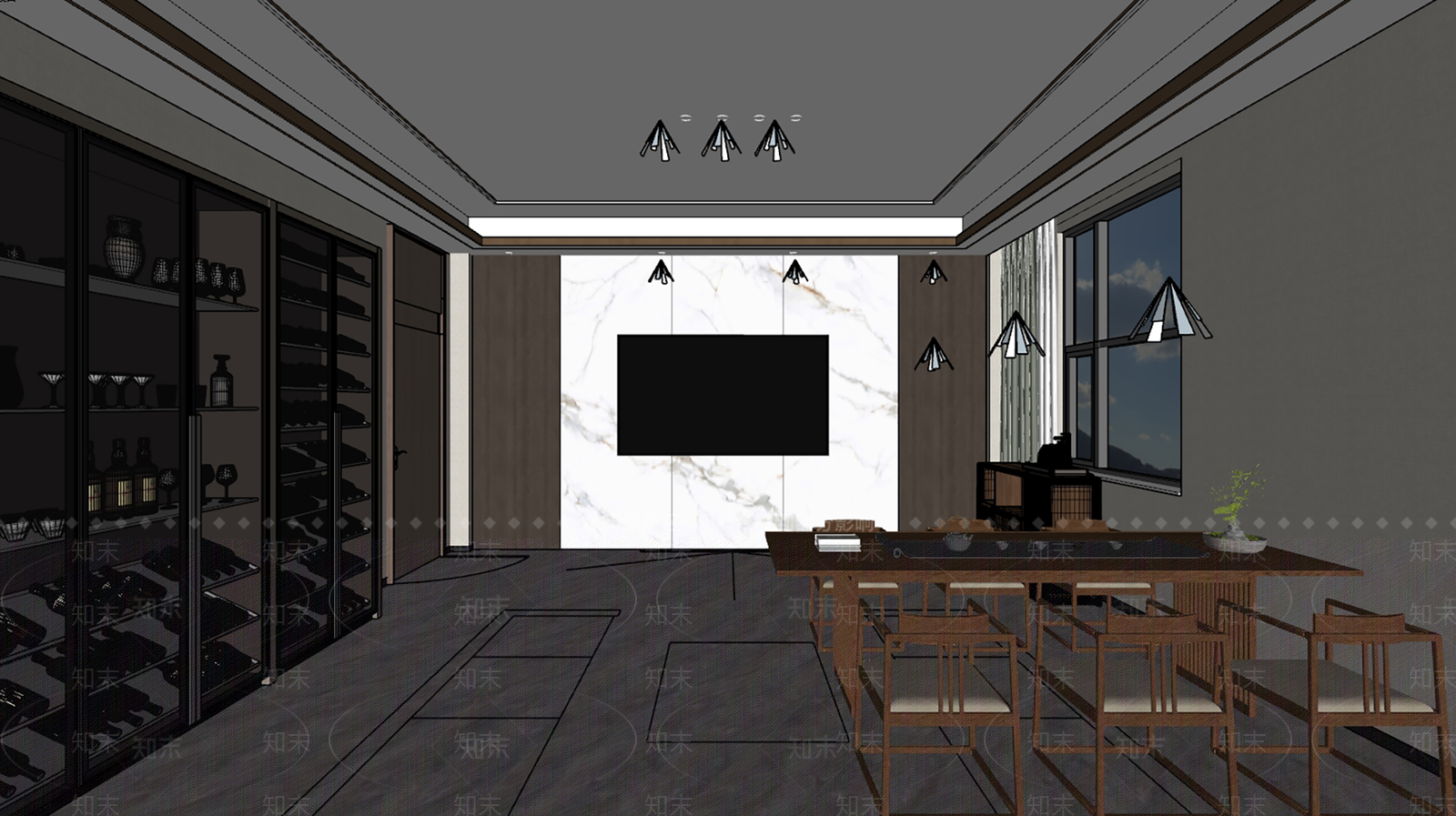 现代其他办公区域SU模型下载【ID:1182284850】