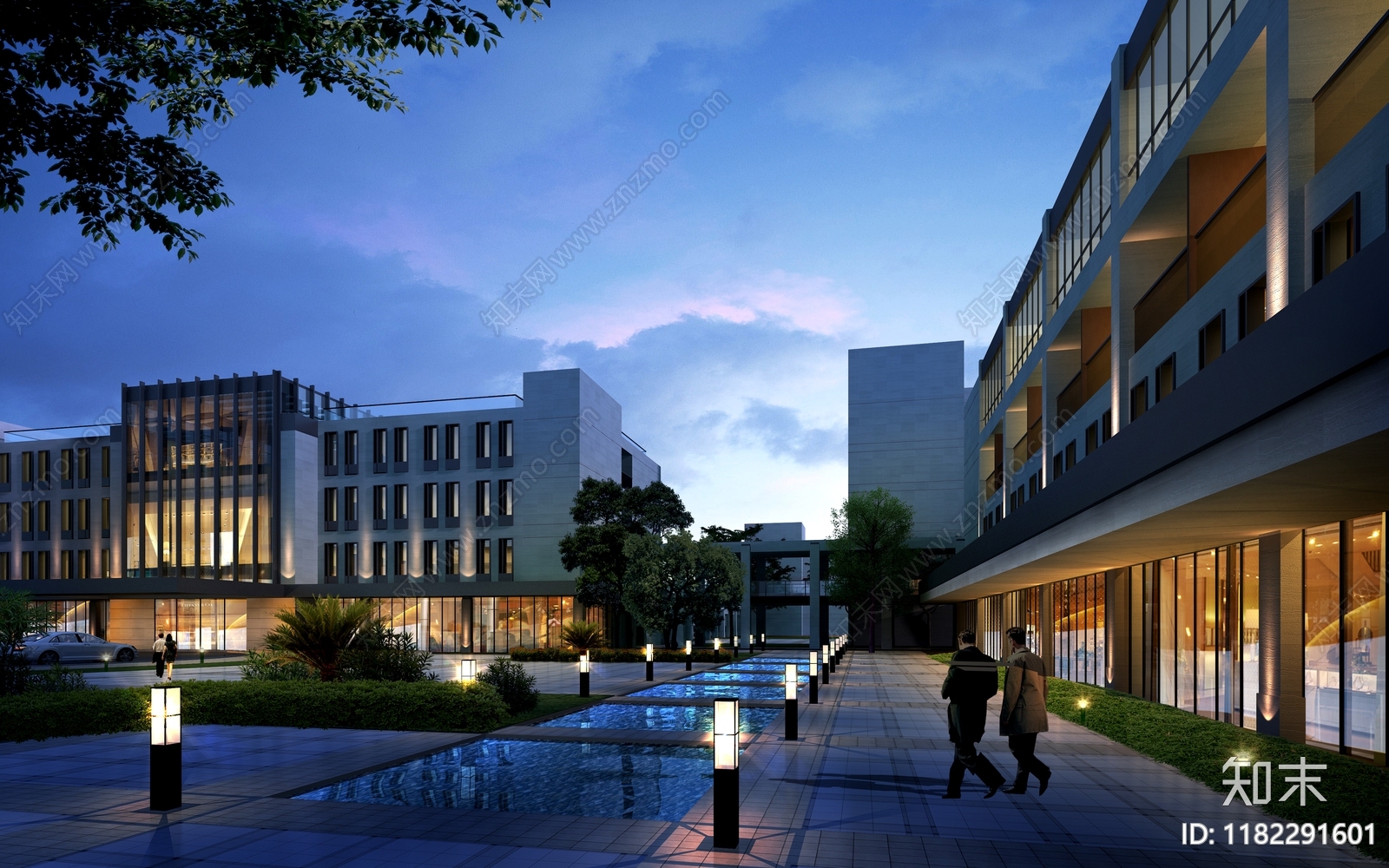 现代医院建筑cad施工图下载【ID:1182291601】