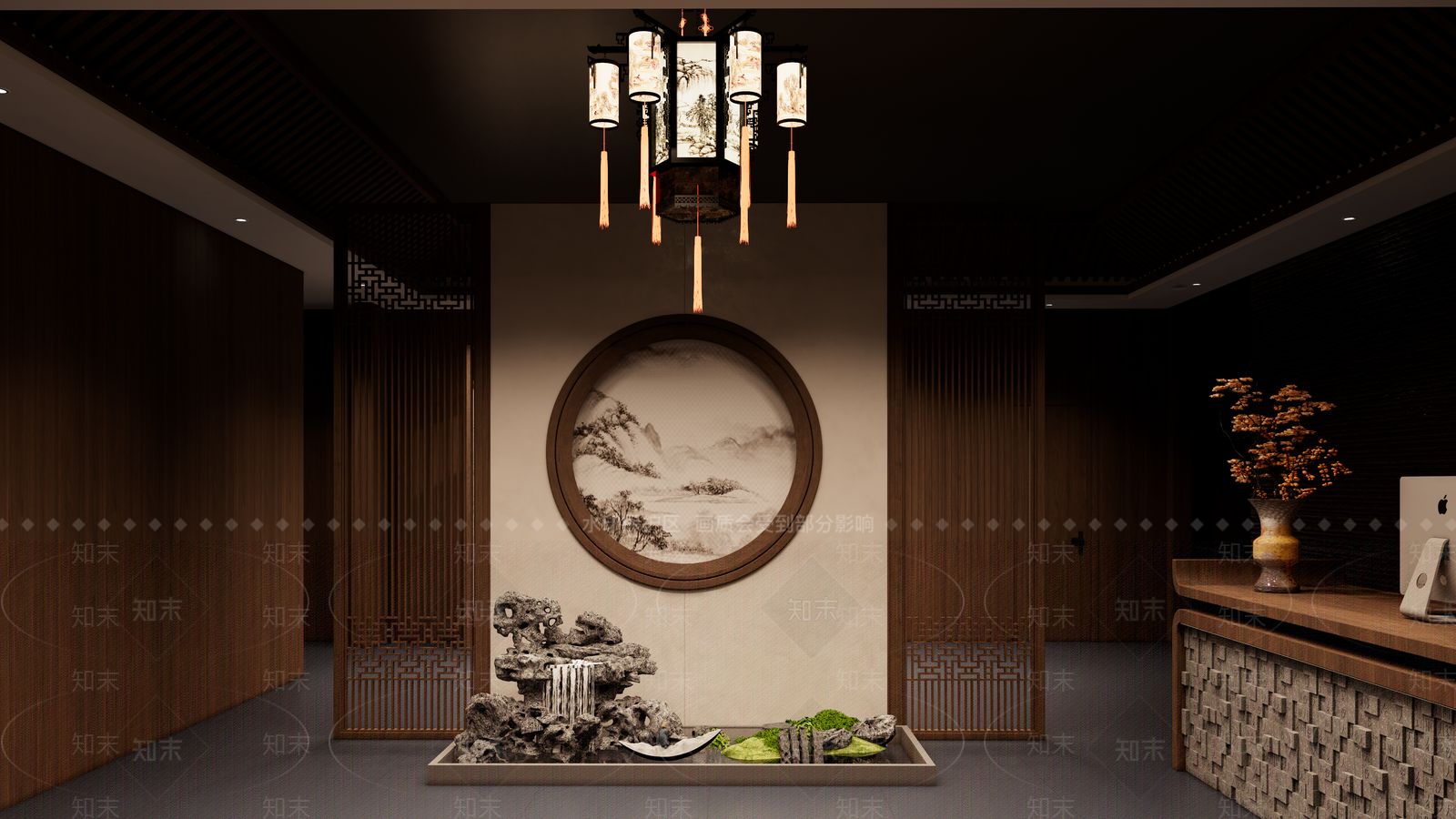 新中式其他店铺SU模型下载【ID:1182292936】