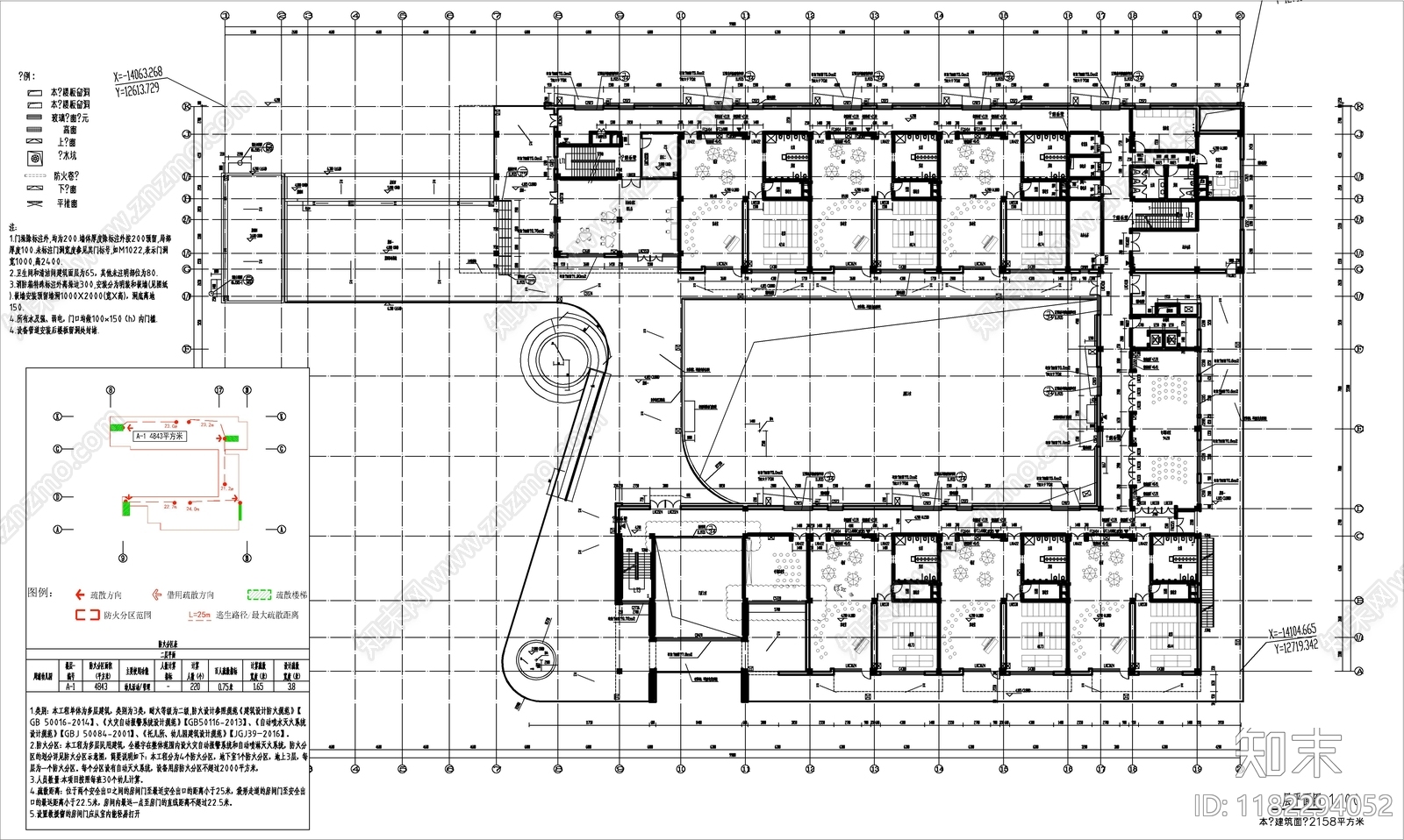 现代幼儿园建筑cad施工图下载【ID:1182294052】