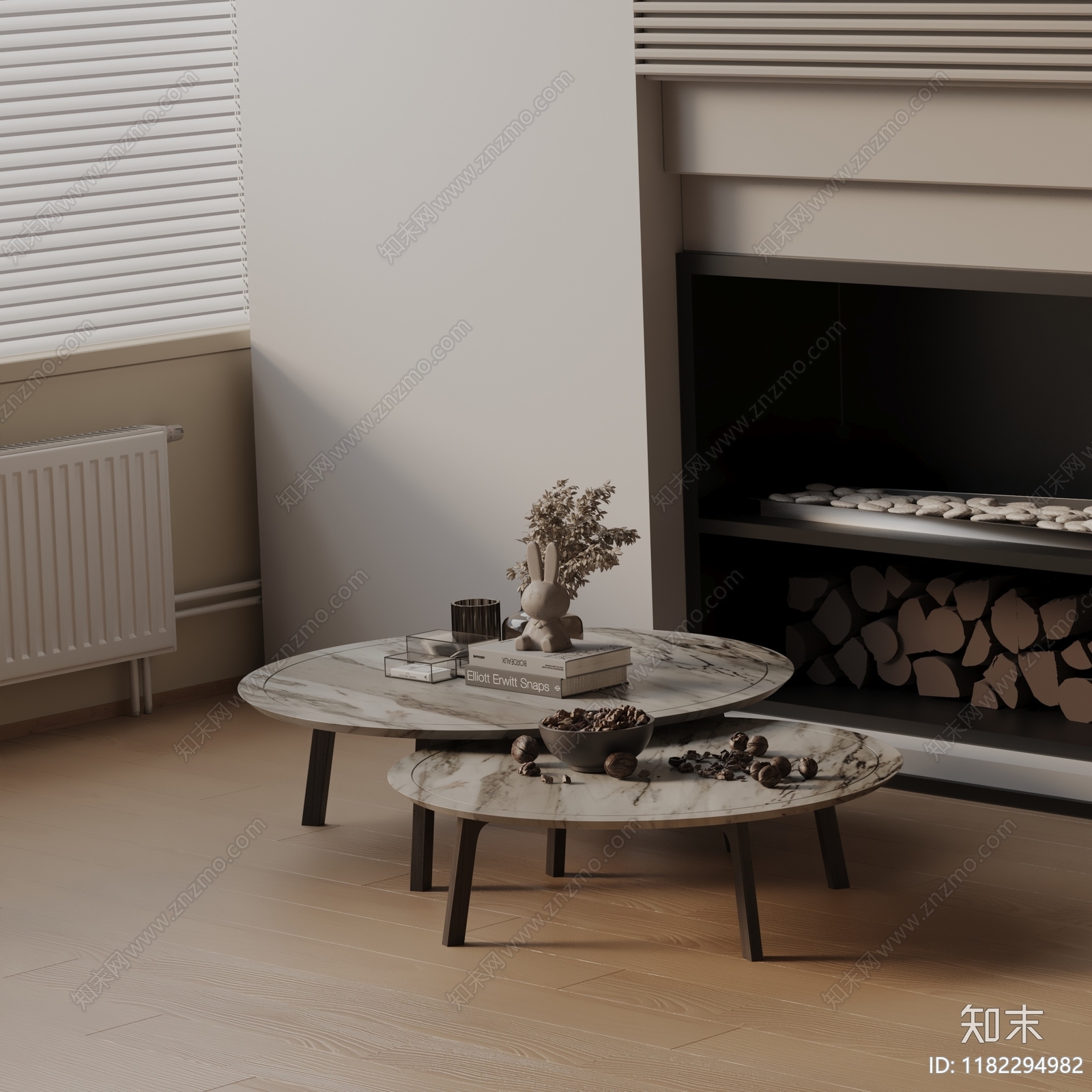 现代茶几3D模型下载【ID:1182294982】