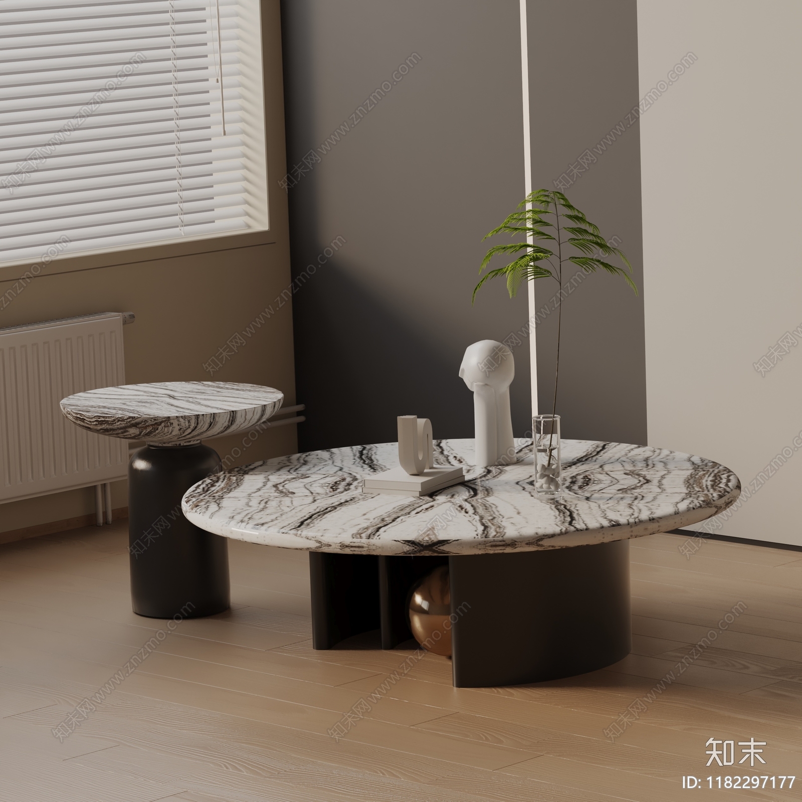 现代茶几3D模型下载【ID:1182297177】