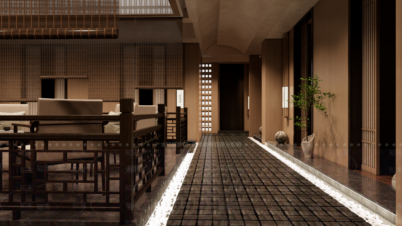 新中式其他店铺SU模型下载【ID:1182915658】