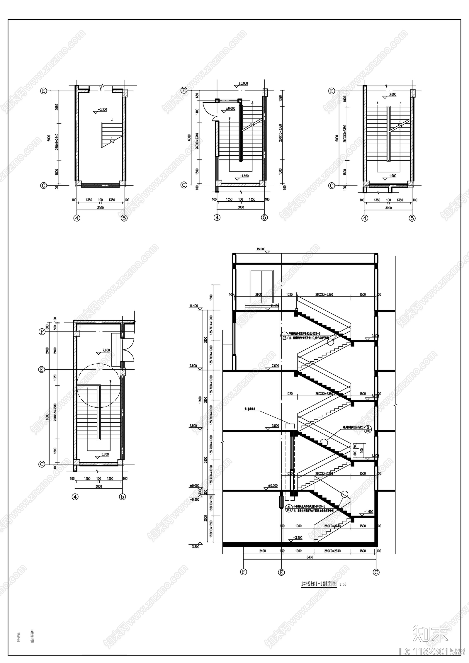 现代幼儿园建筑cad施工图下载【ID:1182301583】