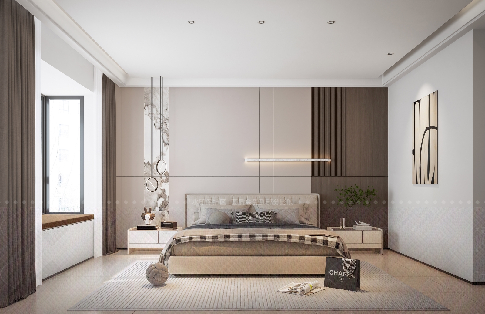 现代家居卧室SU模型下载【ID:1216005622】