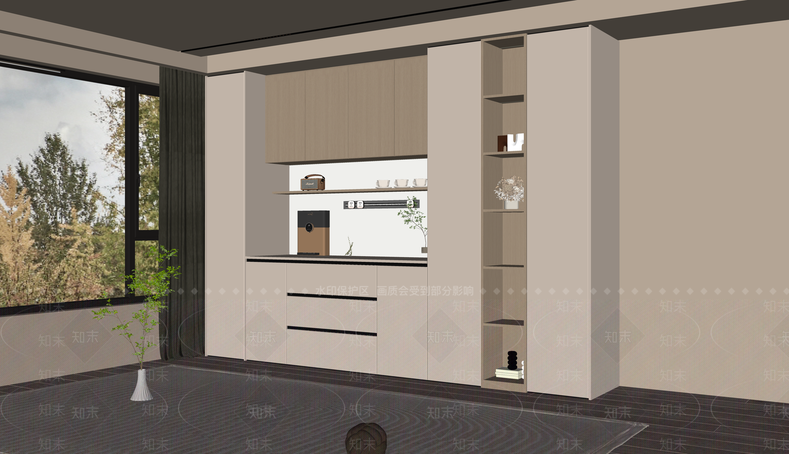 酒柜SU模型下载【ID:1182316604】