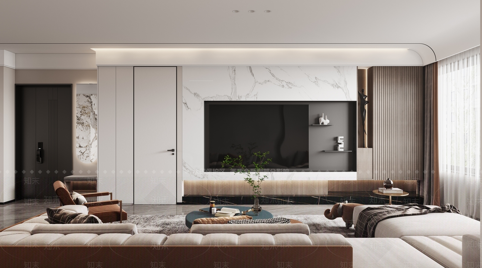 现代雕花3D模型下载【ID:1182324134】