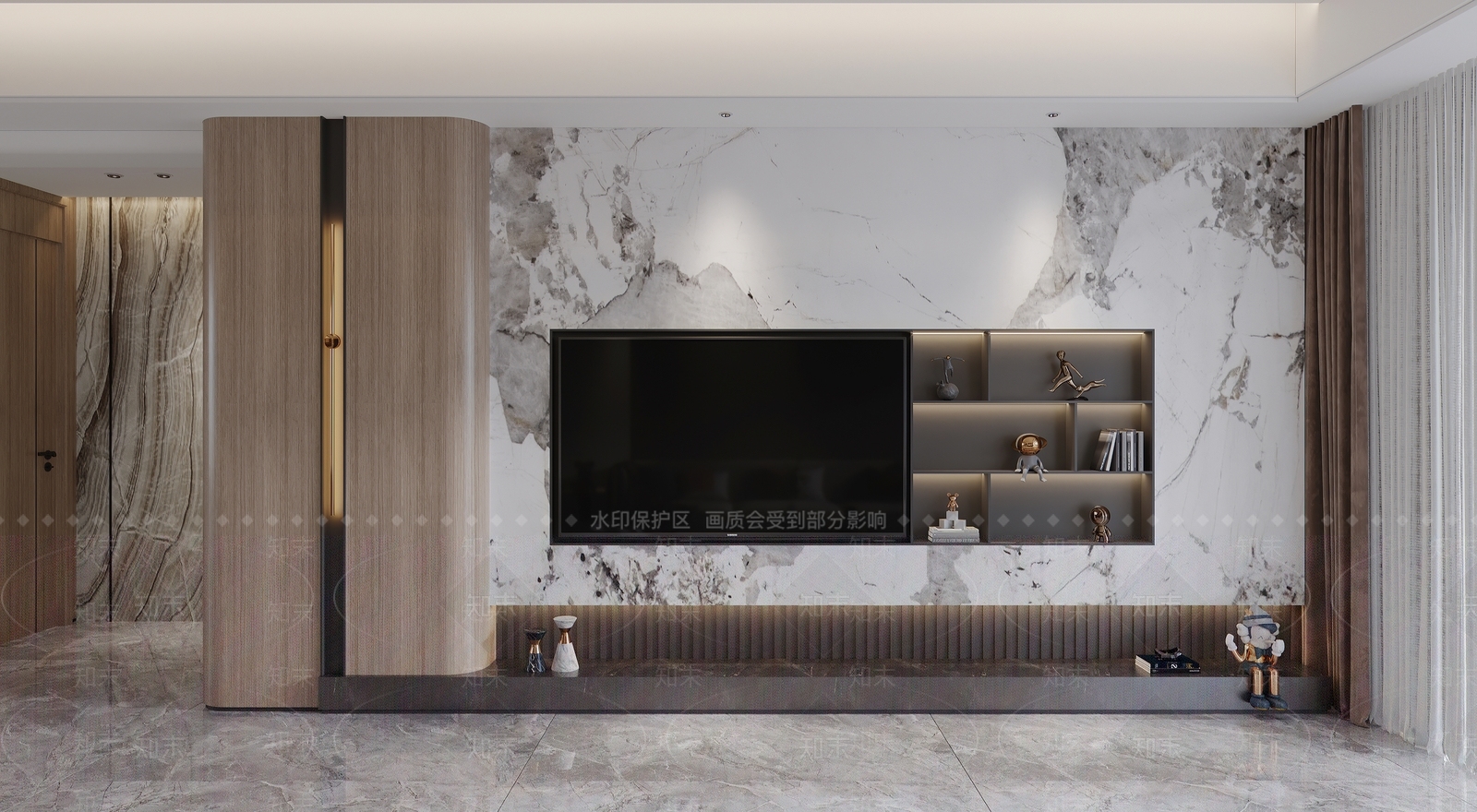 现代雕花3D模型下载【ID:1182328888】
