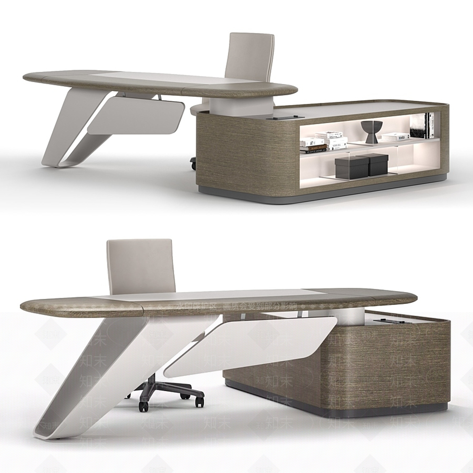 现代办公家具3D模型下载【ID:1182330380】