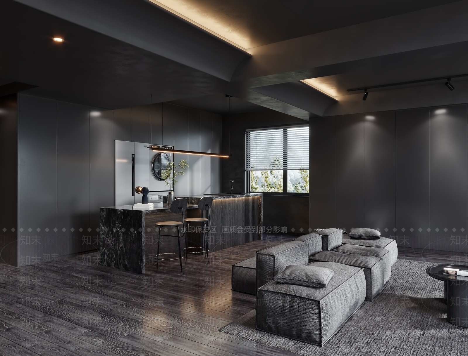 现代雕花3D模型下载【ID:1182334867】