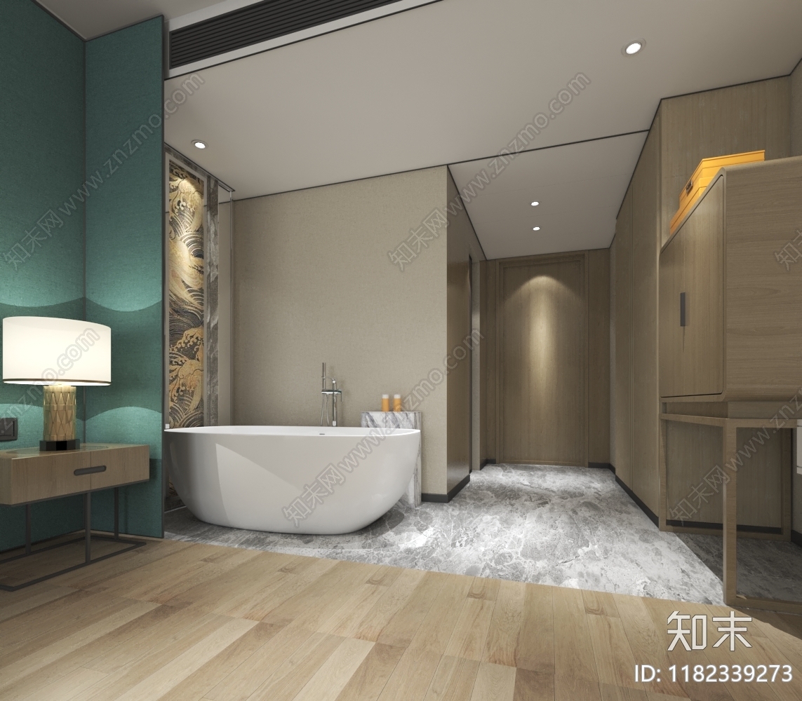 现代新中式酒店3D模型下载【ID:1182339273】