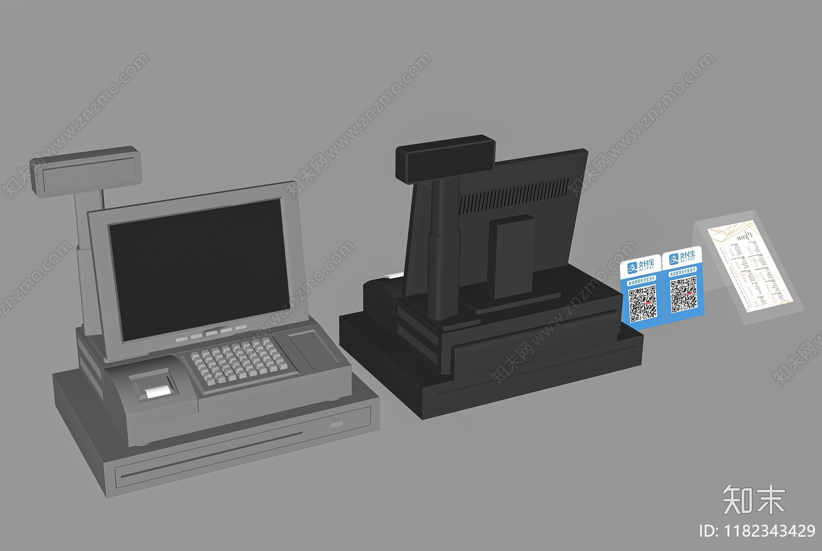 收银机SU模型下载【ID:1182343429】