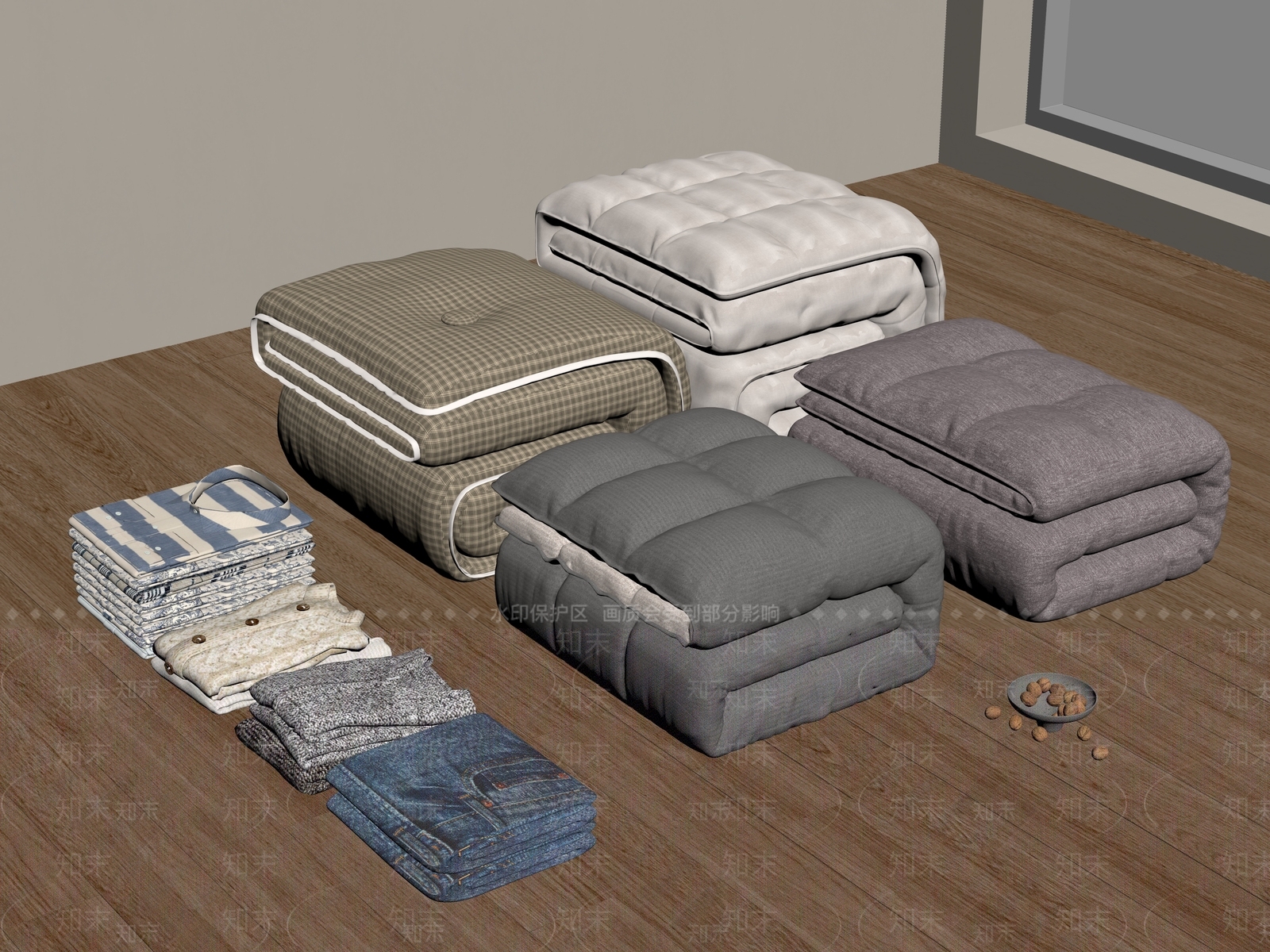 衣服SU模型下载【ID:1182363794】