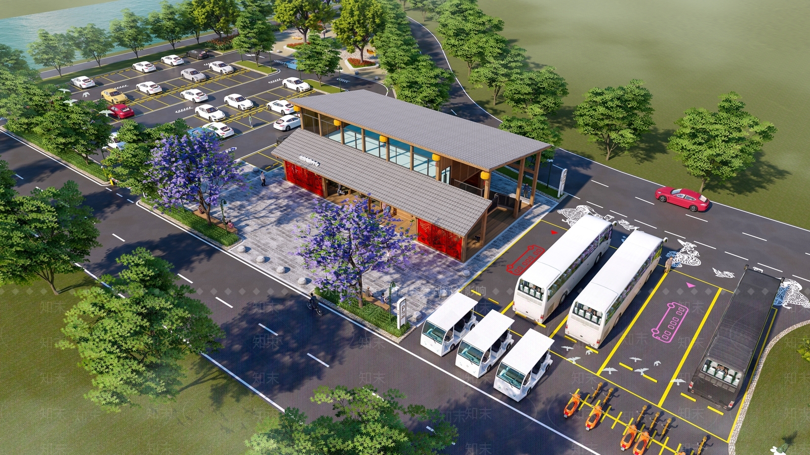 现代极简其他公共建筑SU模型下载【ID:1182369522】