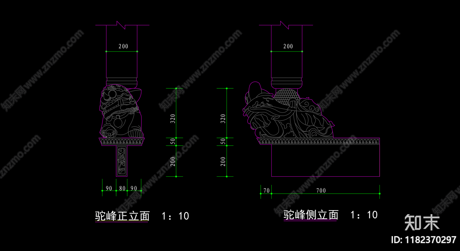 中式其他节点详图cad施工图下载【ID:1182370297】