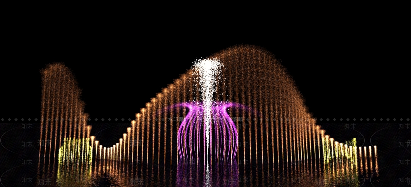 现代喷泉3D模型下载【ID:1182382395】