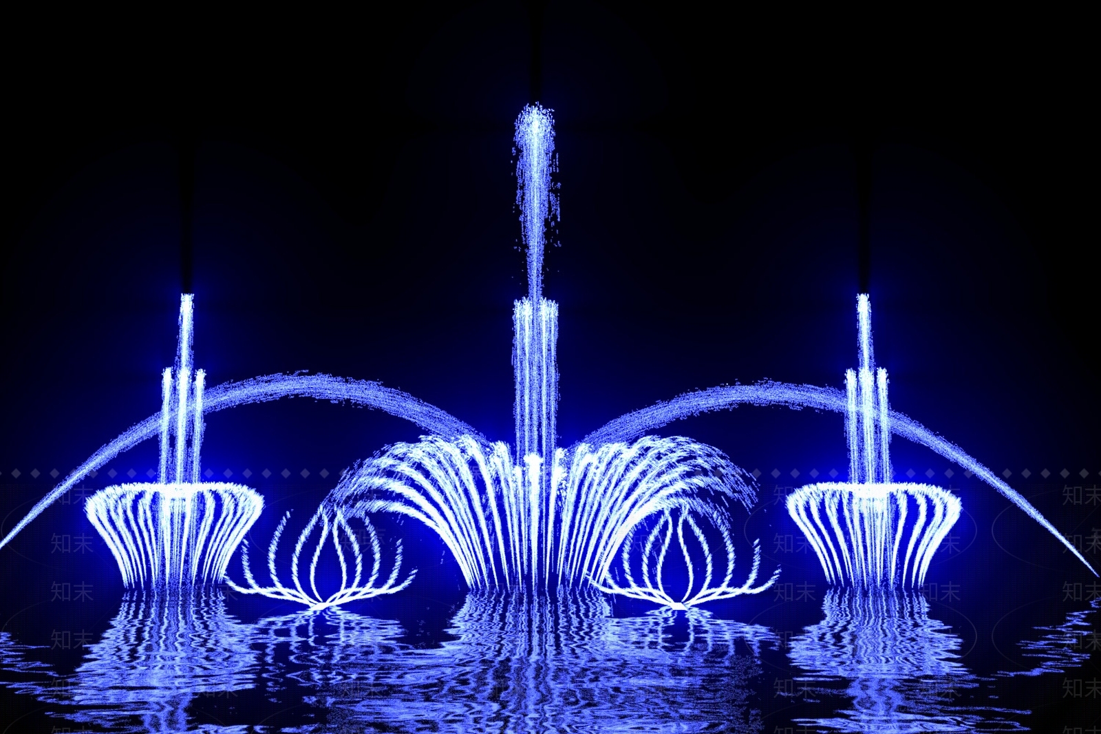 现代喷泉3D模型下载【ID:1182383125】