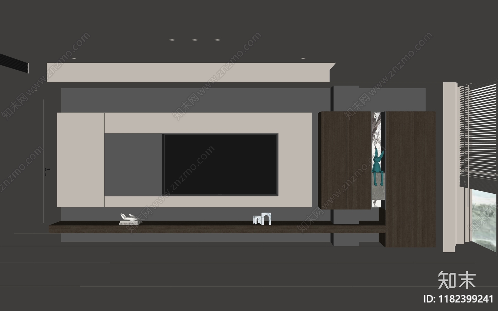 现代背景墙SU模型下载【ID:1182399241】