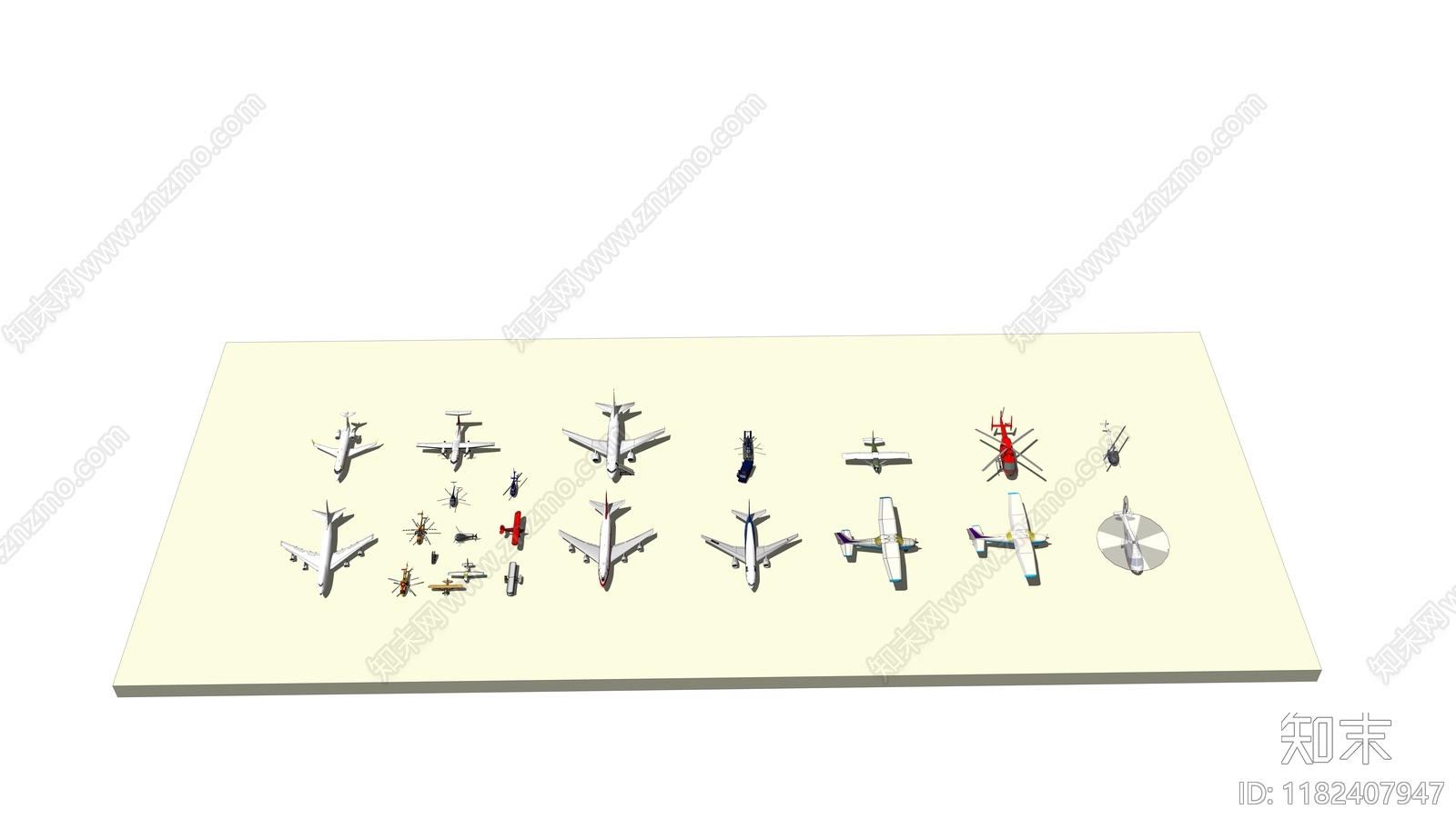 飞机SU模型下载【ID:1182407947】