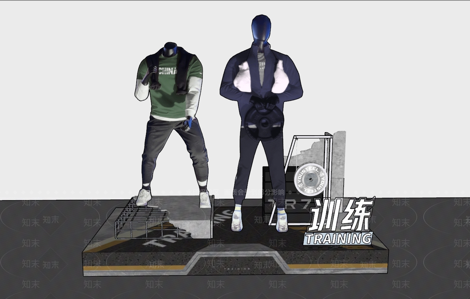 美陈SU模型下载【ID:1182409787】