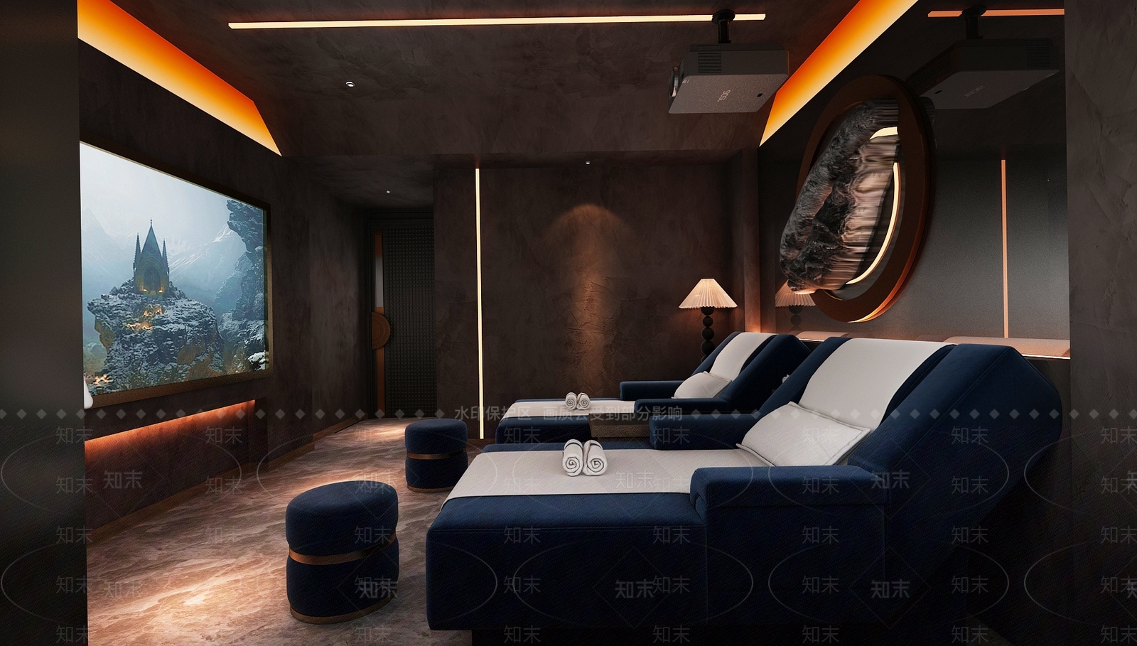 现代足浴店3D模型下载【ID:1182419329】