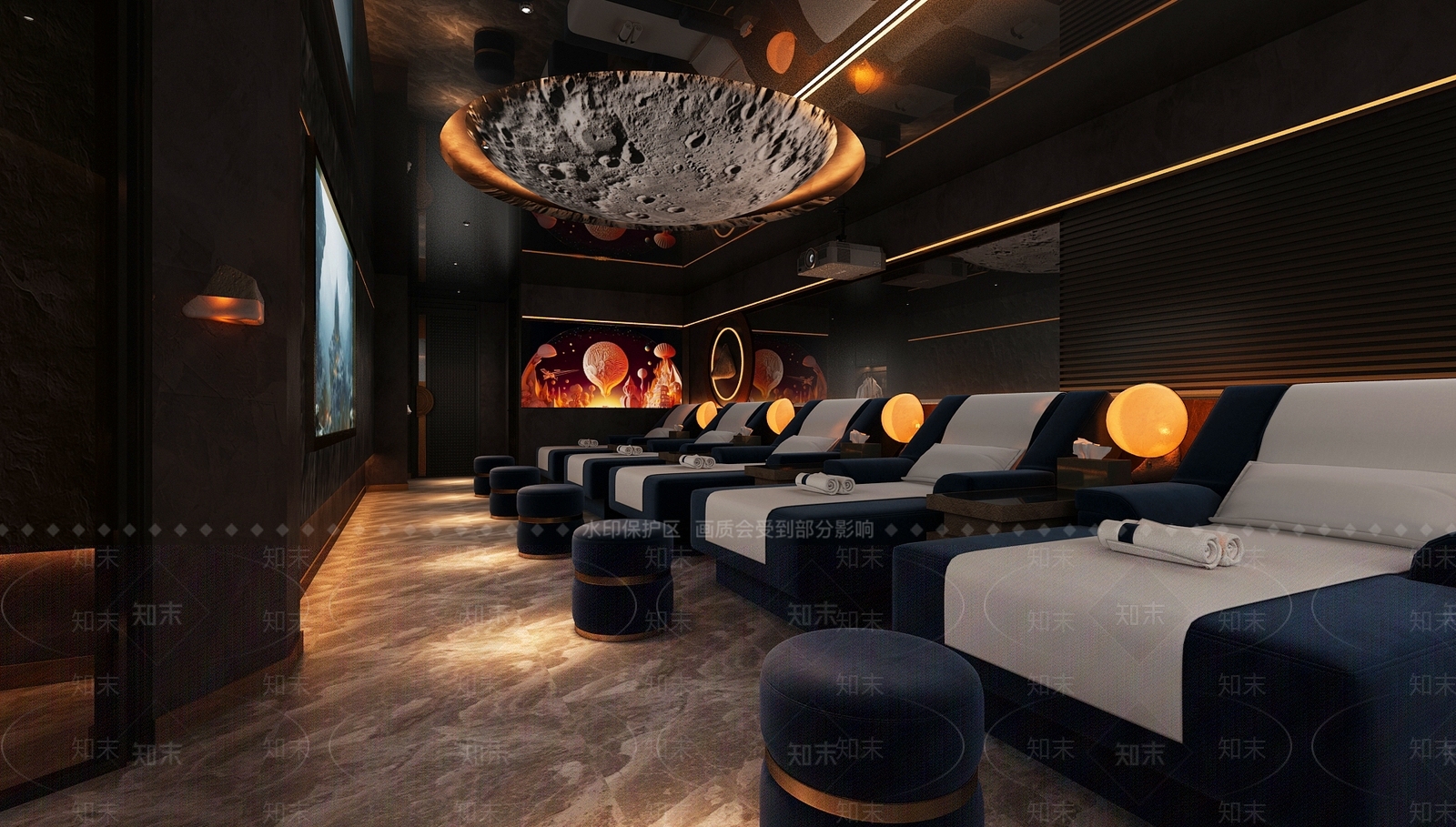 现代足浴店3D模型下载【ID:1182421915】