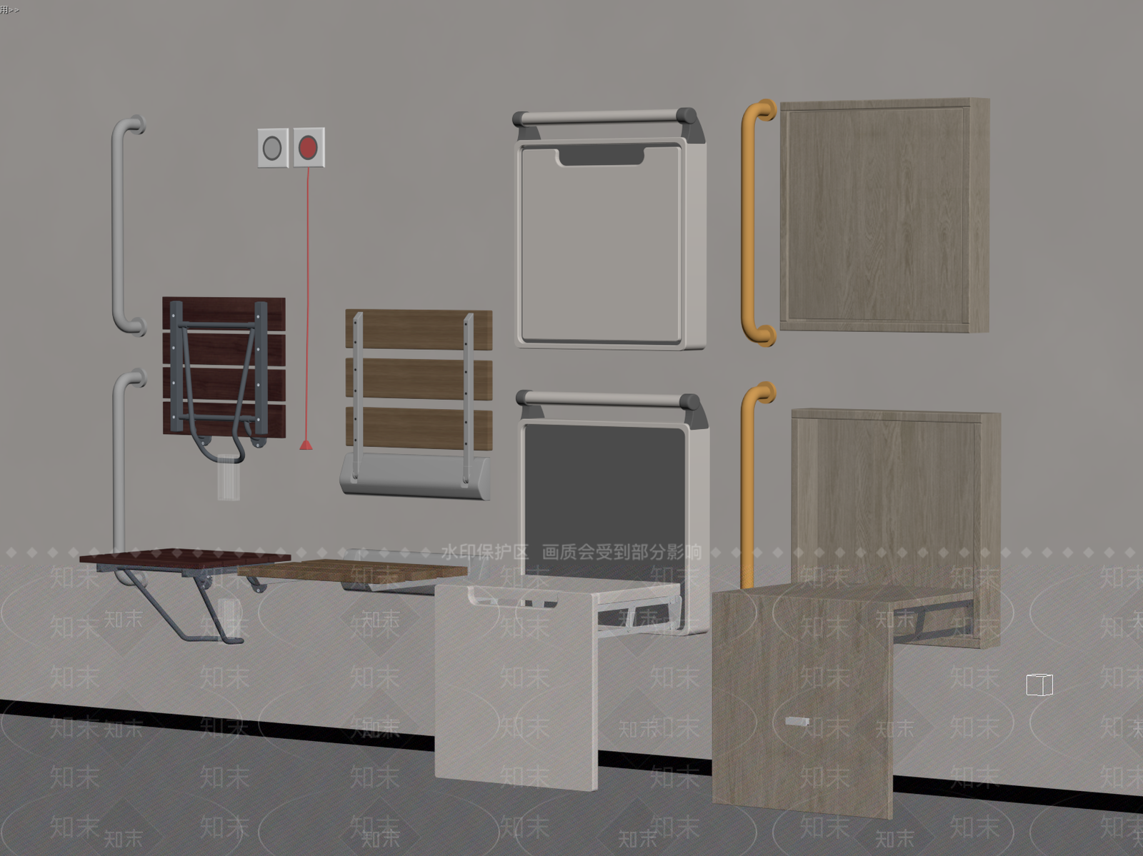 洗浴用品SU模型下载【ID:1182434495】