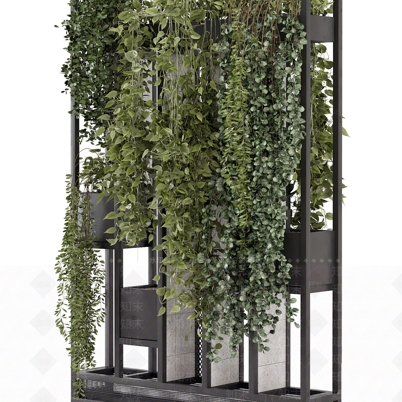 绿植墙3D模型下载【ID:1182436654】