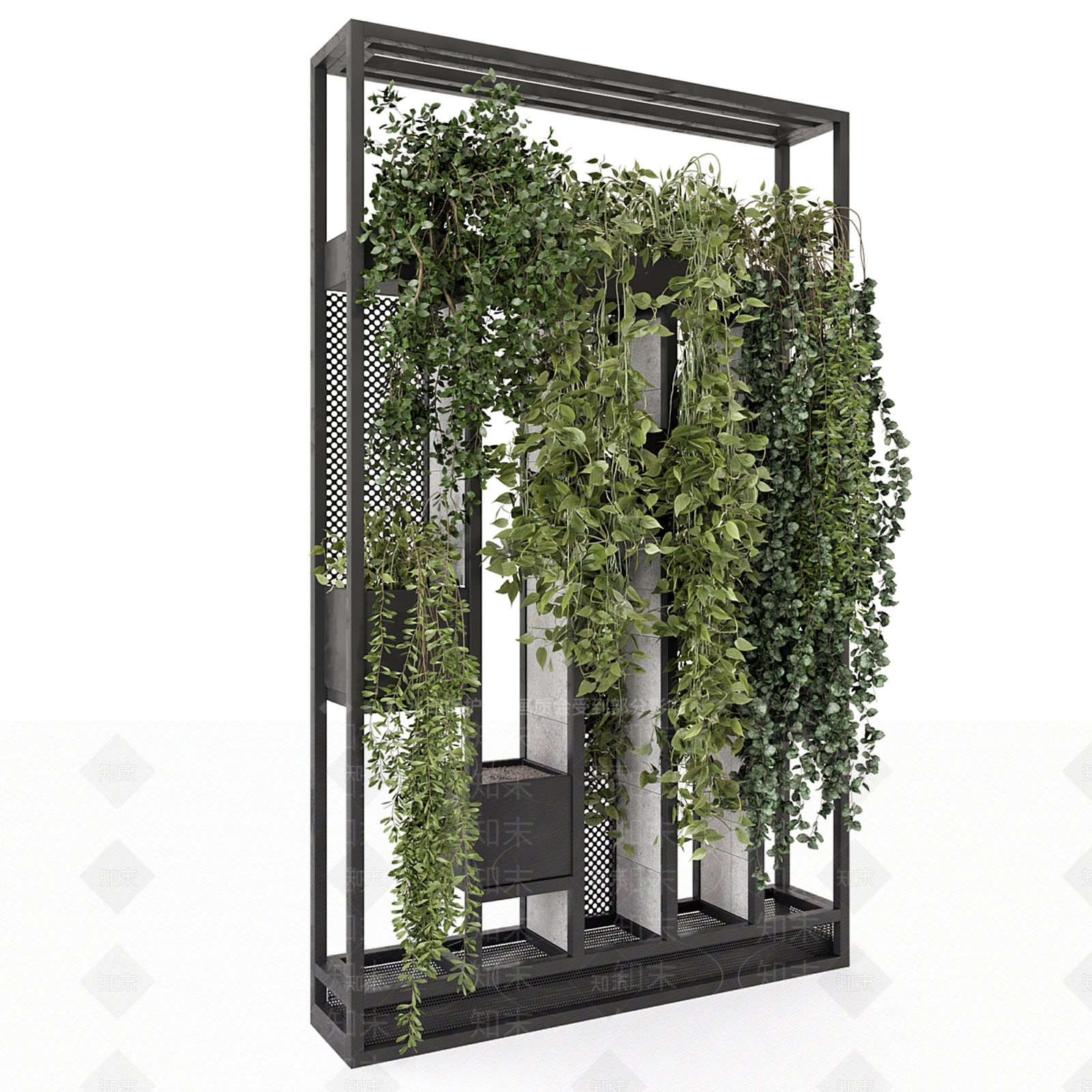 绿植墙3D模型下载【ID:1182436654】