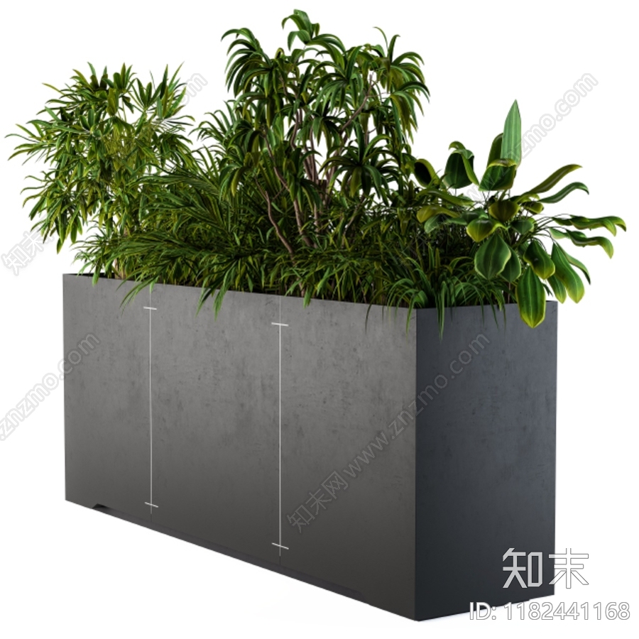 现代室内植物箱3D模型下载【ID:1182441168】