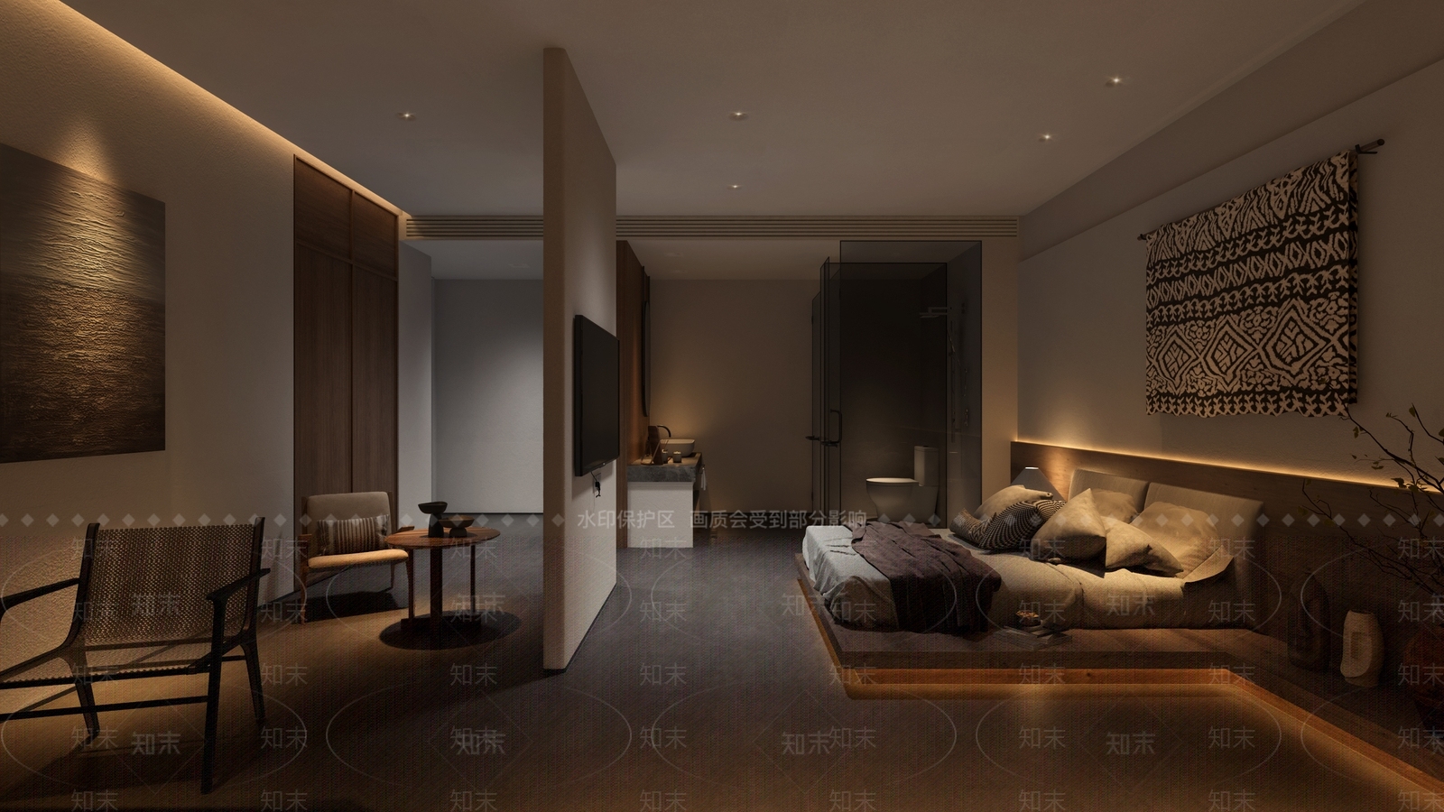 侘寂中古民宿3D模型下载【ID:1182445429】