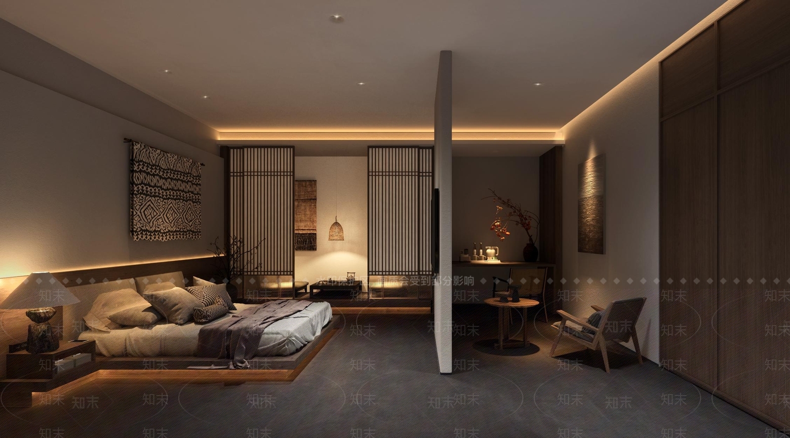 侘寂中古民宿3D模型下载【ID:1182445429】