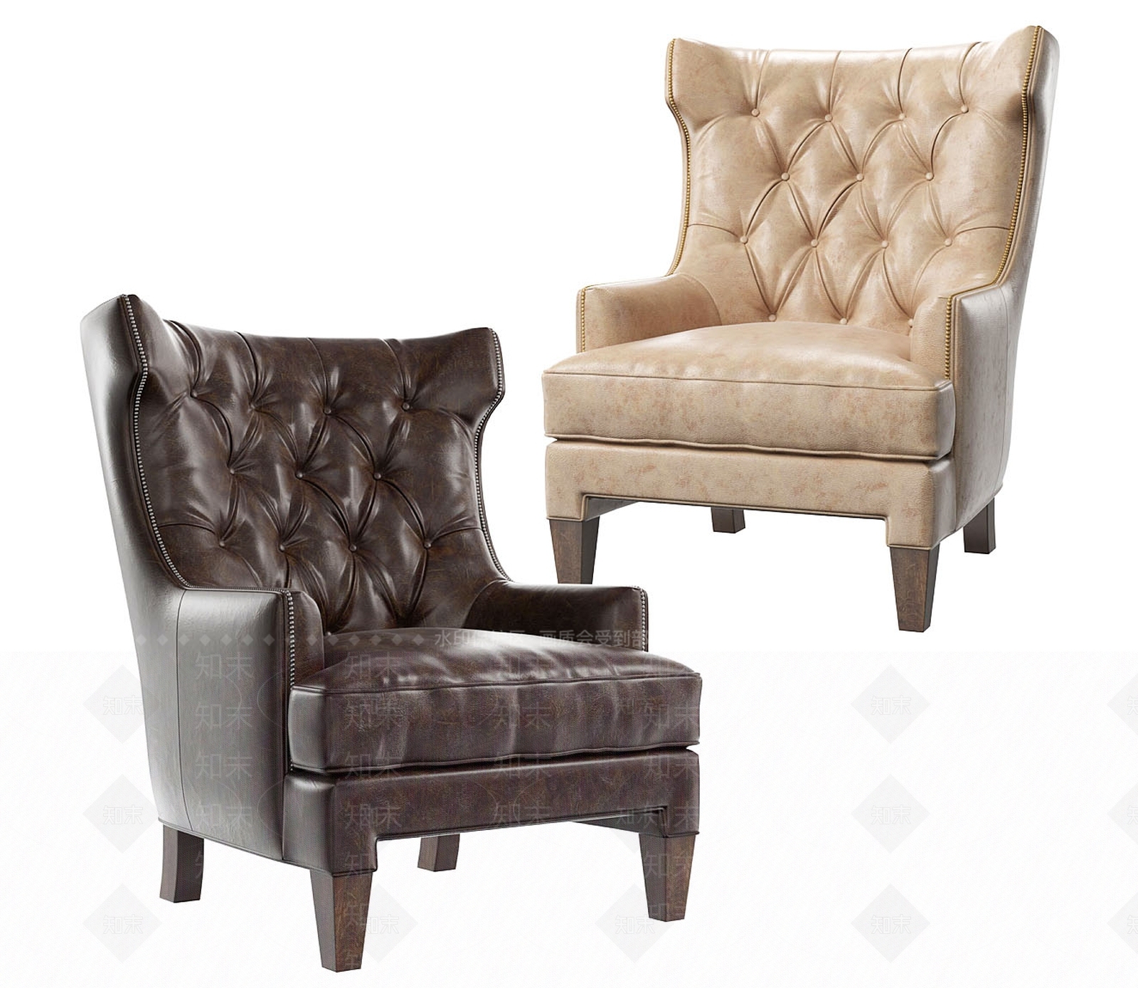 美式欧式单人沙发SU模型下载【ID:1182448719】