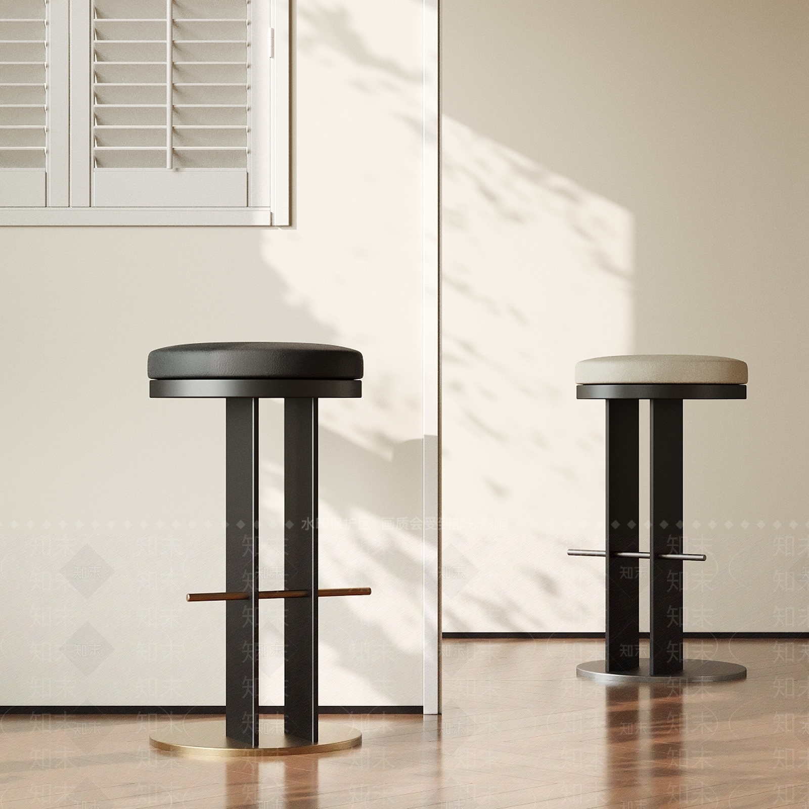 现代吧凳3D模型下载【ID:1182449359】