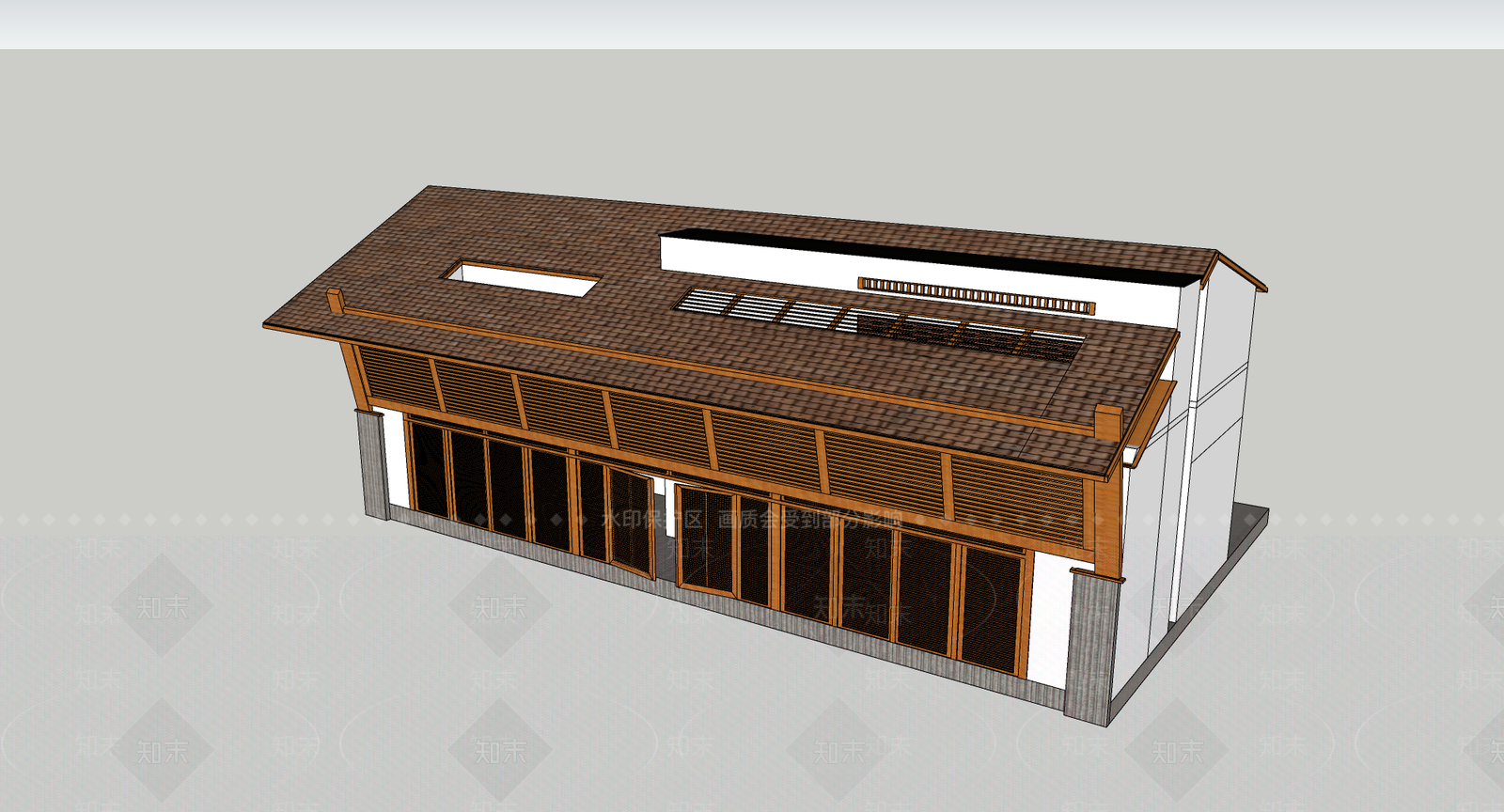现代小公建SU模型下载【ID:1182463282】