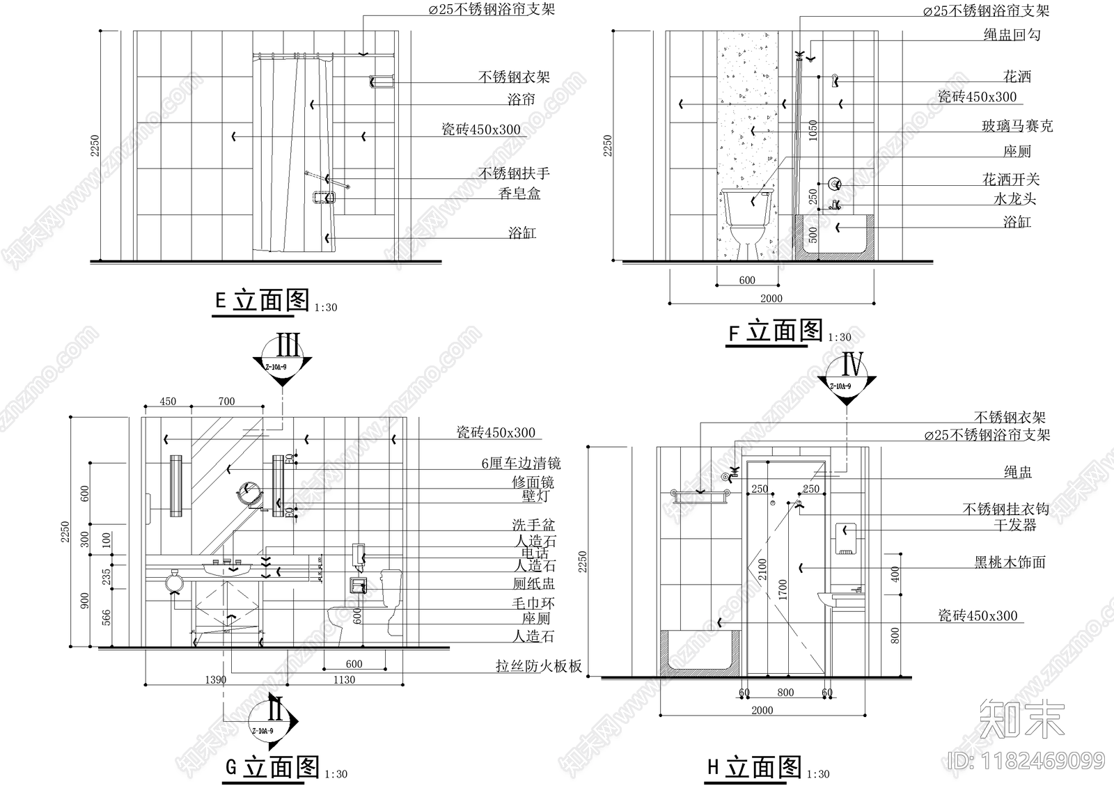 酒店cad施工图下载【ID:1182469099】