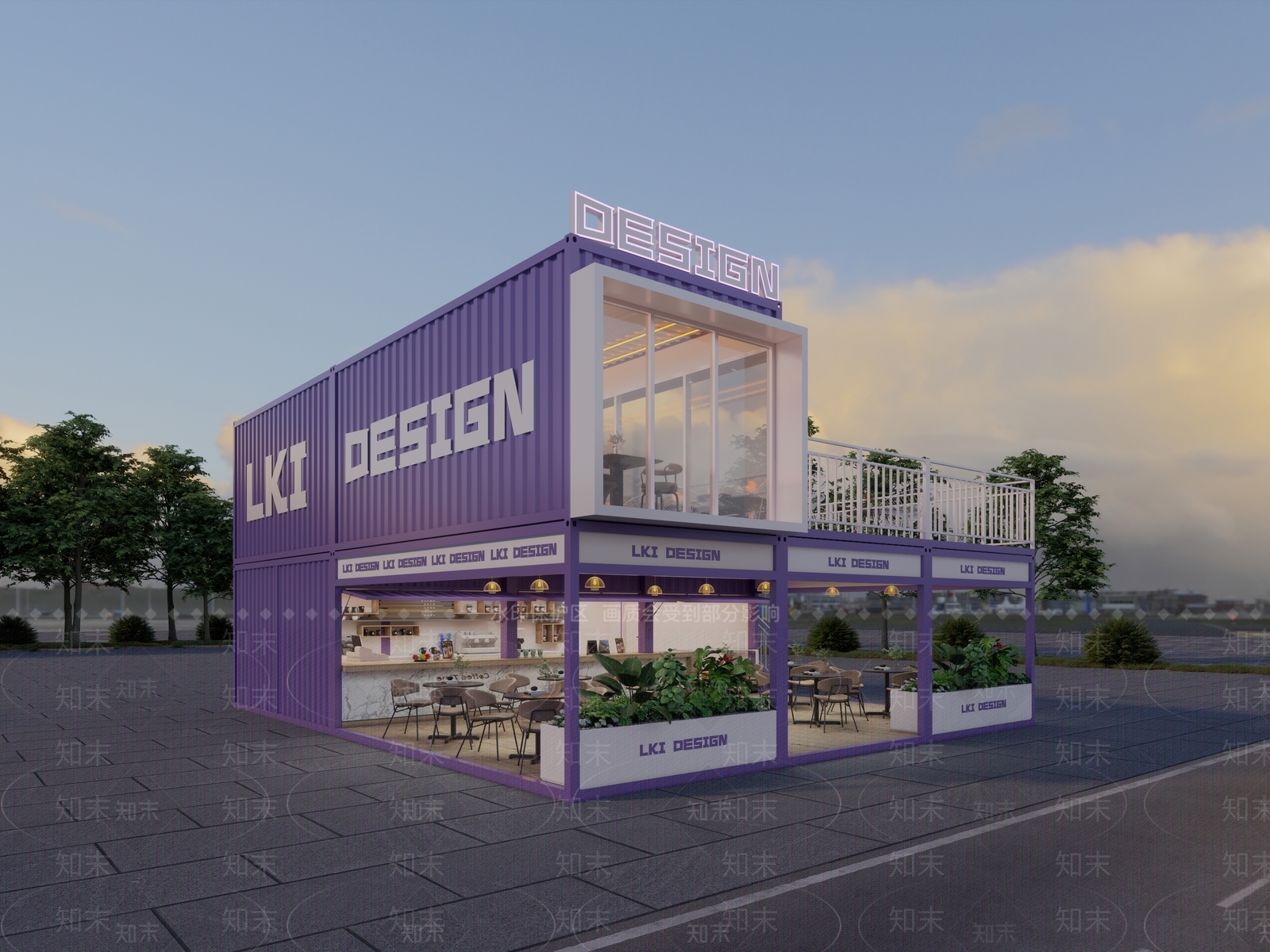 现代风格建筑SU模型下载【ID:1182474217】