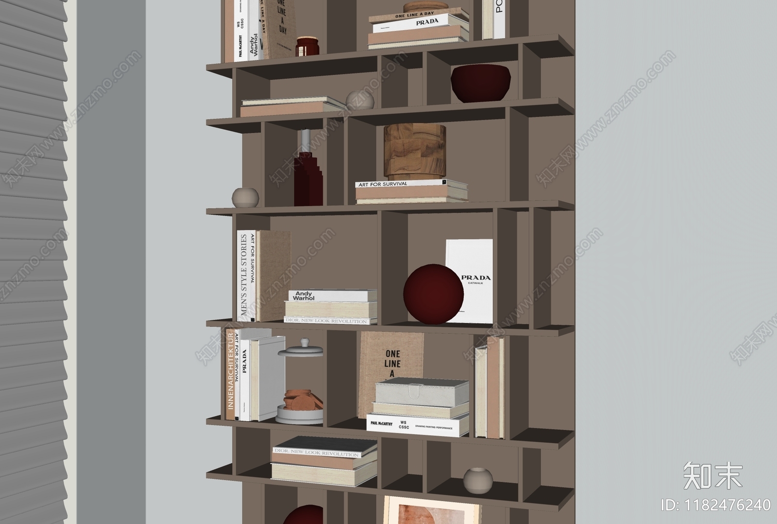 现代书架SU模型下载【ID:1182476240】